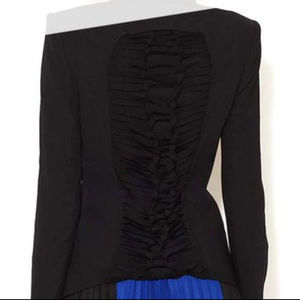 BCBGMAXAZRIA Black Patrick Blazer Size: 6 (S)
